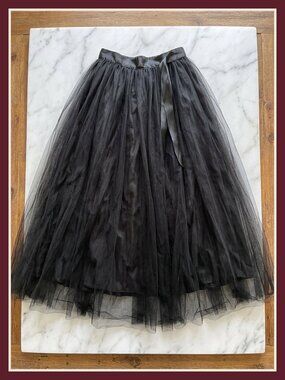 Women's Long Maxi A-Line Tutu Tulle Wedding Skirt Plus Size